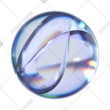 선이 있는 추상 유리 구 분산 animated illustration in GIF, Lottie (JSON), AE