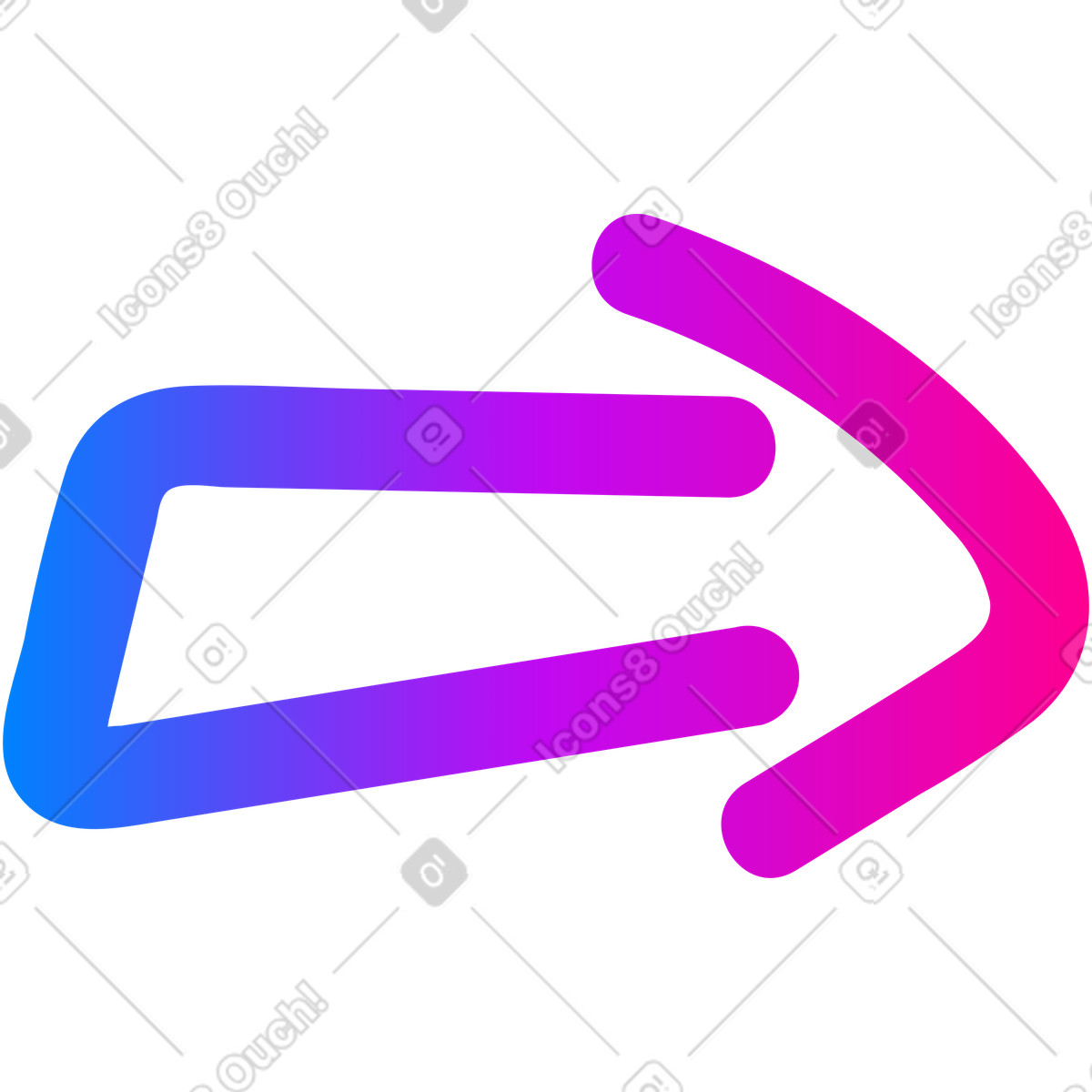 Vibrant 스타일의 화살 일러스트레이션 PNG, SVG 다운로드