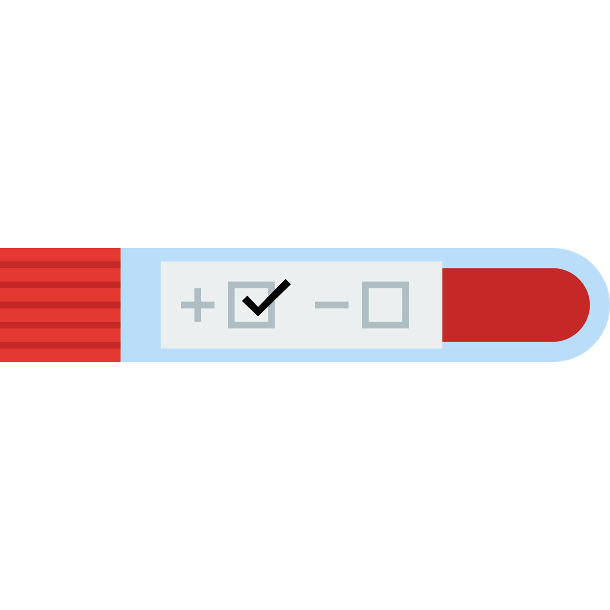 Test result positive illustration in Fogg style download in PNG, SVG