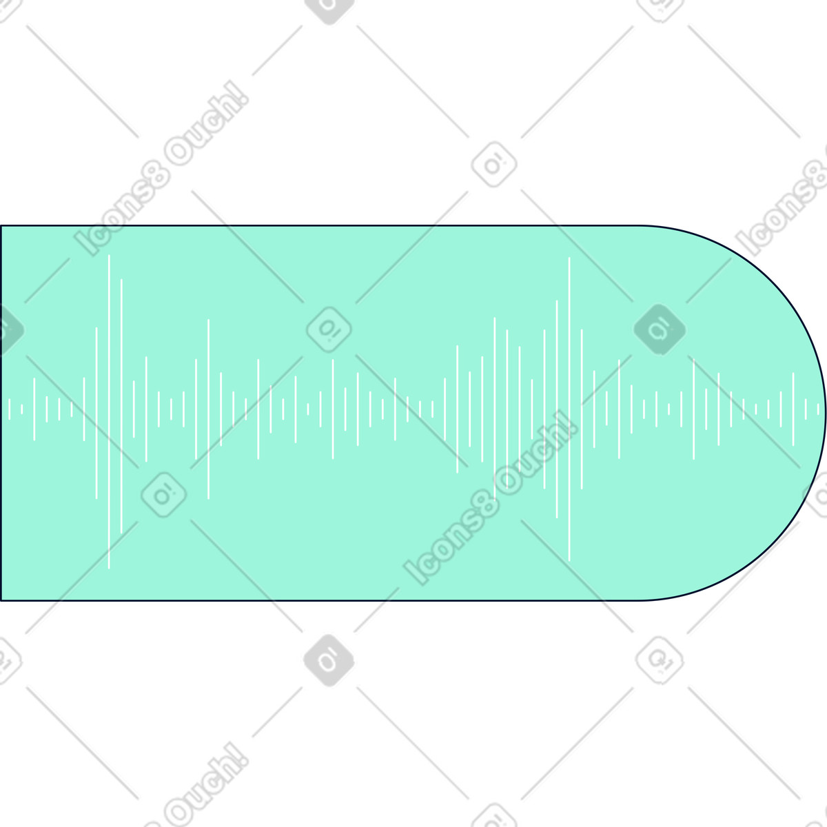 Background sound recording illustration in Teal style download in PNG, SVG