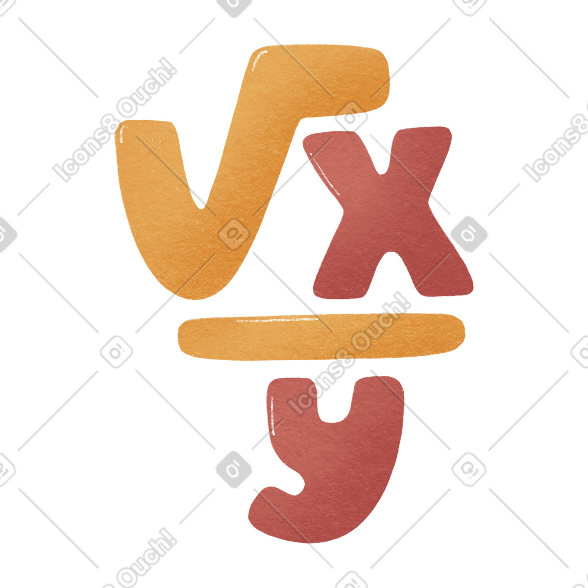 Ilustração de Mathematical equation em no estilo Woolly para baixar em PNG, SVG