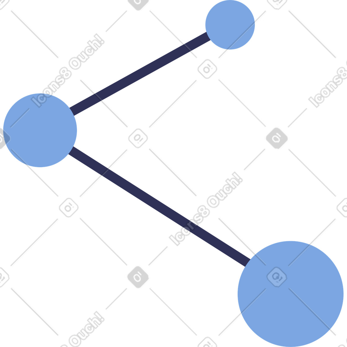 Share icon illustration in Beam style download in PNG, SVG