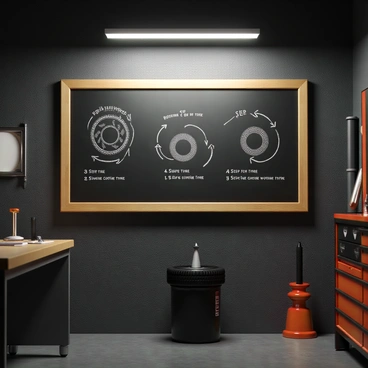 Rotation tyres using spare wheel