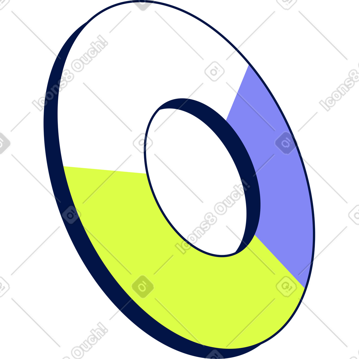 Color circle illustration in Glow style download in PNG, SVG