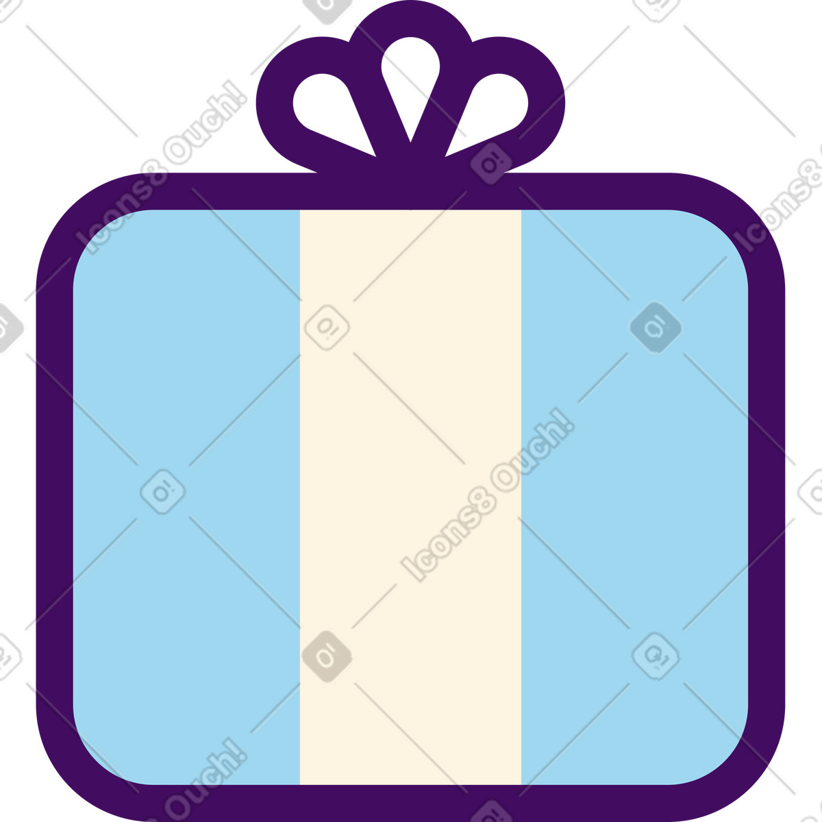Ilustración Regalo en estilo Simplistic a descargar en PNG y SVG