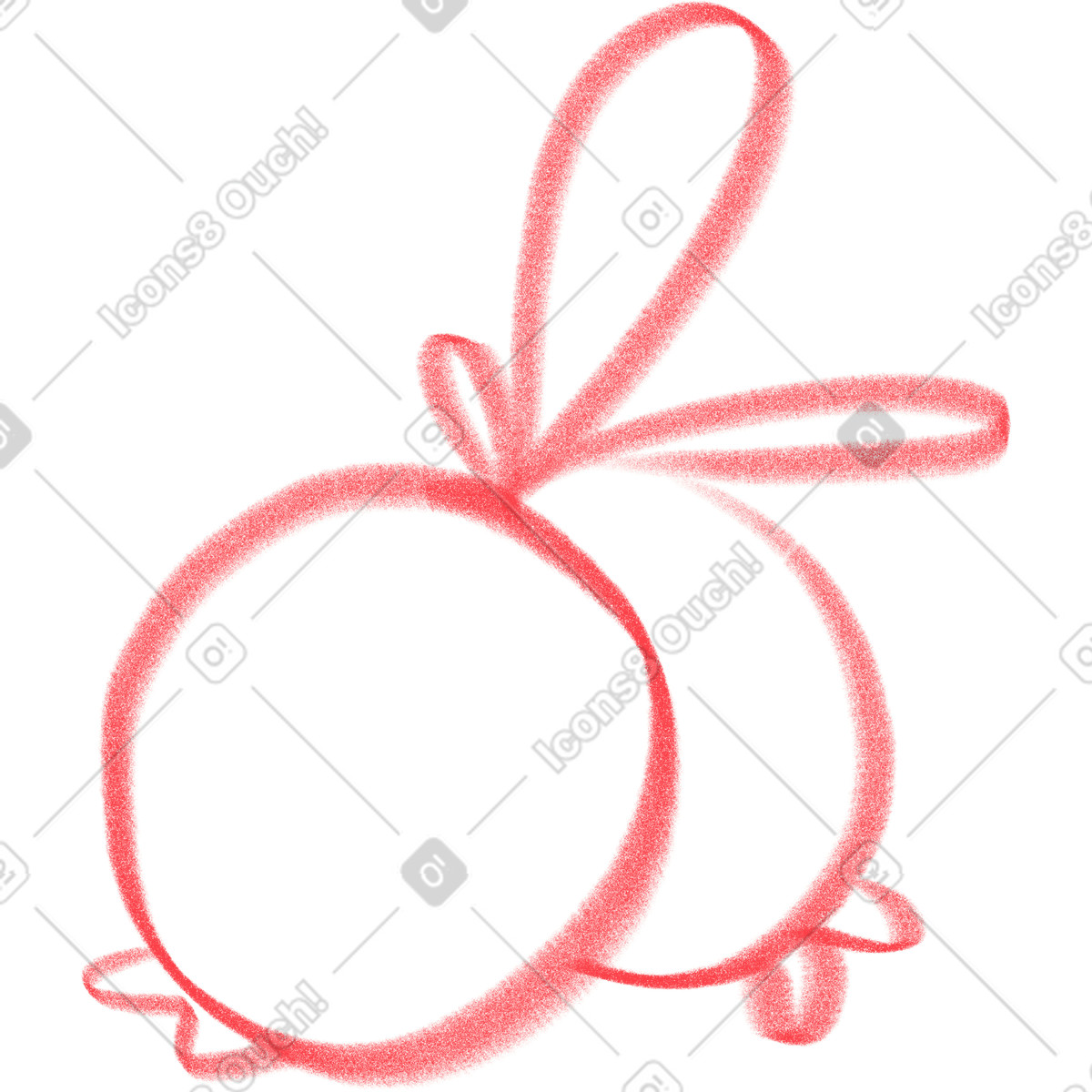 Ilustración Red berry cranberry en estilo Doodle a descargar en PNG y SVG