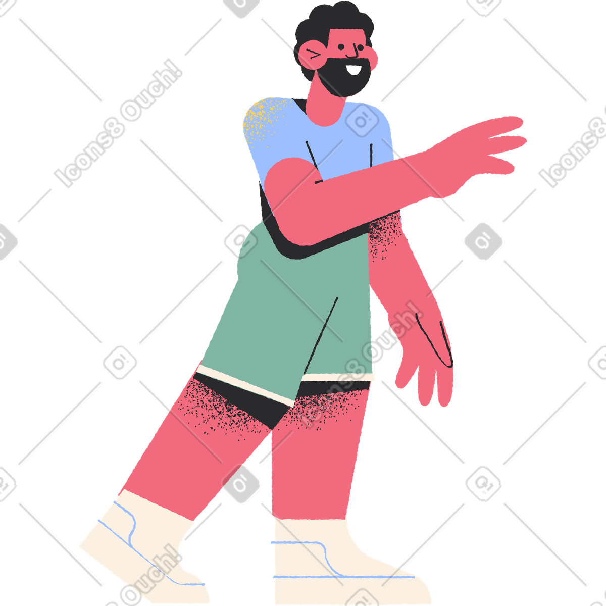 下载 Pablo 风格的 运动员 插画，支持 PNG、SVG 格式