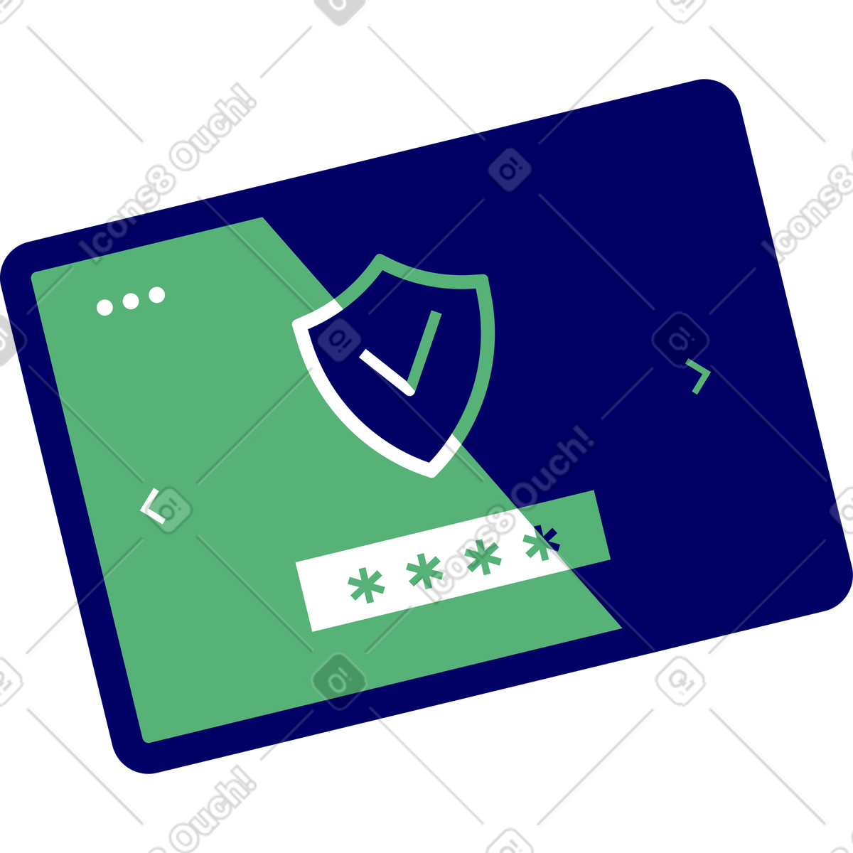 Tablet mit einem passwort auf dem bildschirm-Illustration im Lounge-Stil als Download in PNG, SVG