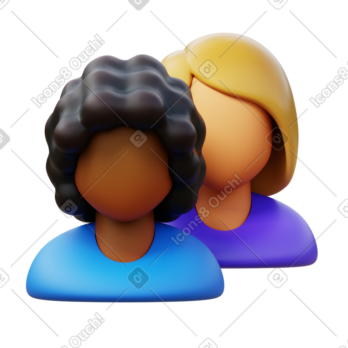 Group illustration featuring diverse individuals in a clipart style, available in PNG and SVG.