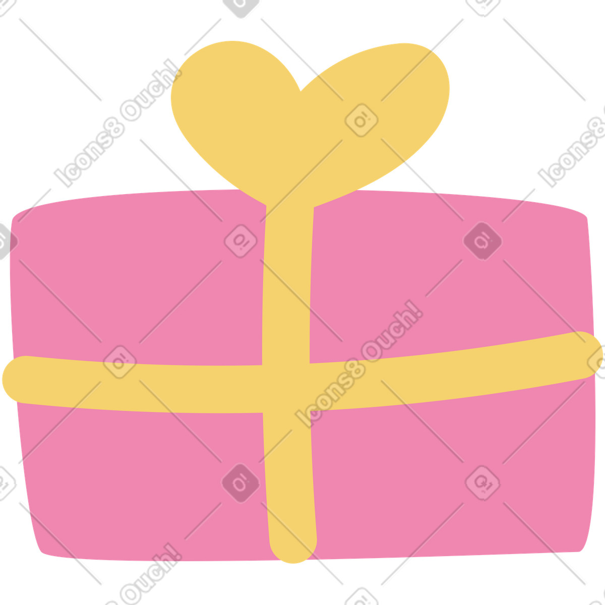 下载 Pluto 风格的 Gift with a bow 插画，支持 PNG、SVG 格式