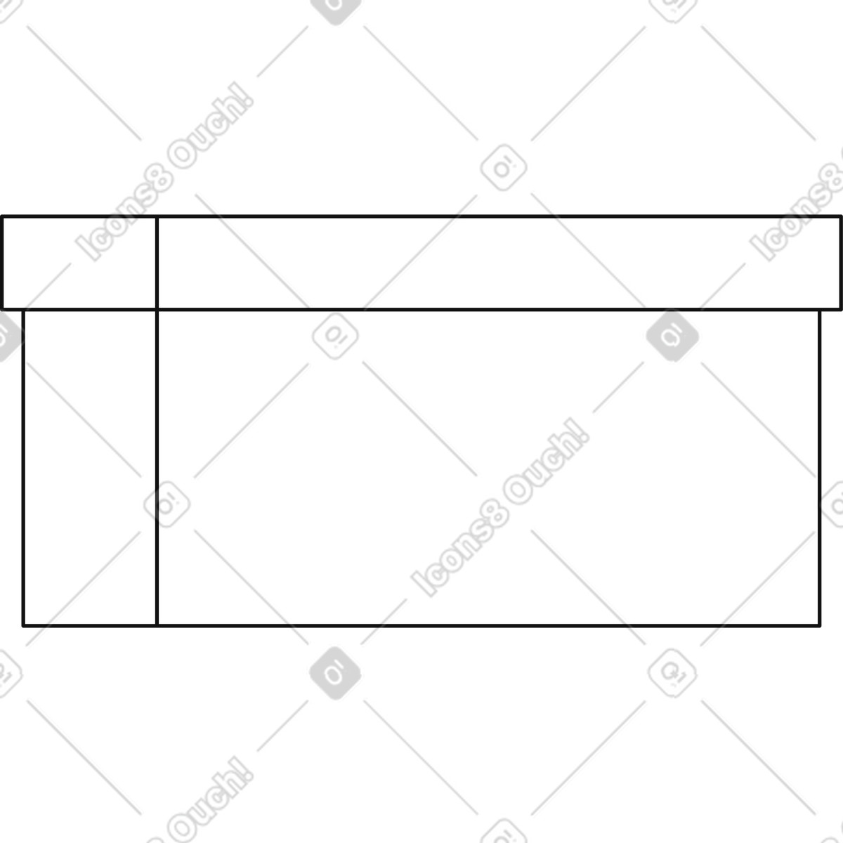 Ilustração de Caixa branca em no estilo Bloom para baixar em PNG, SVG