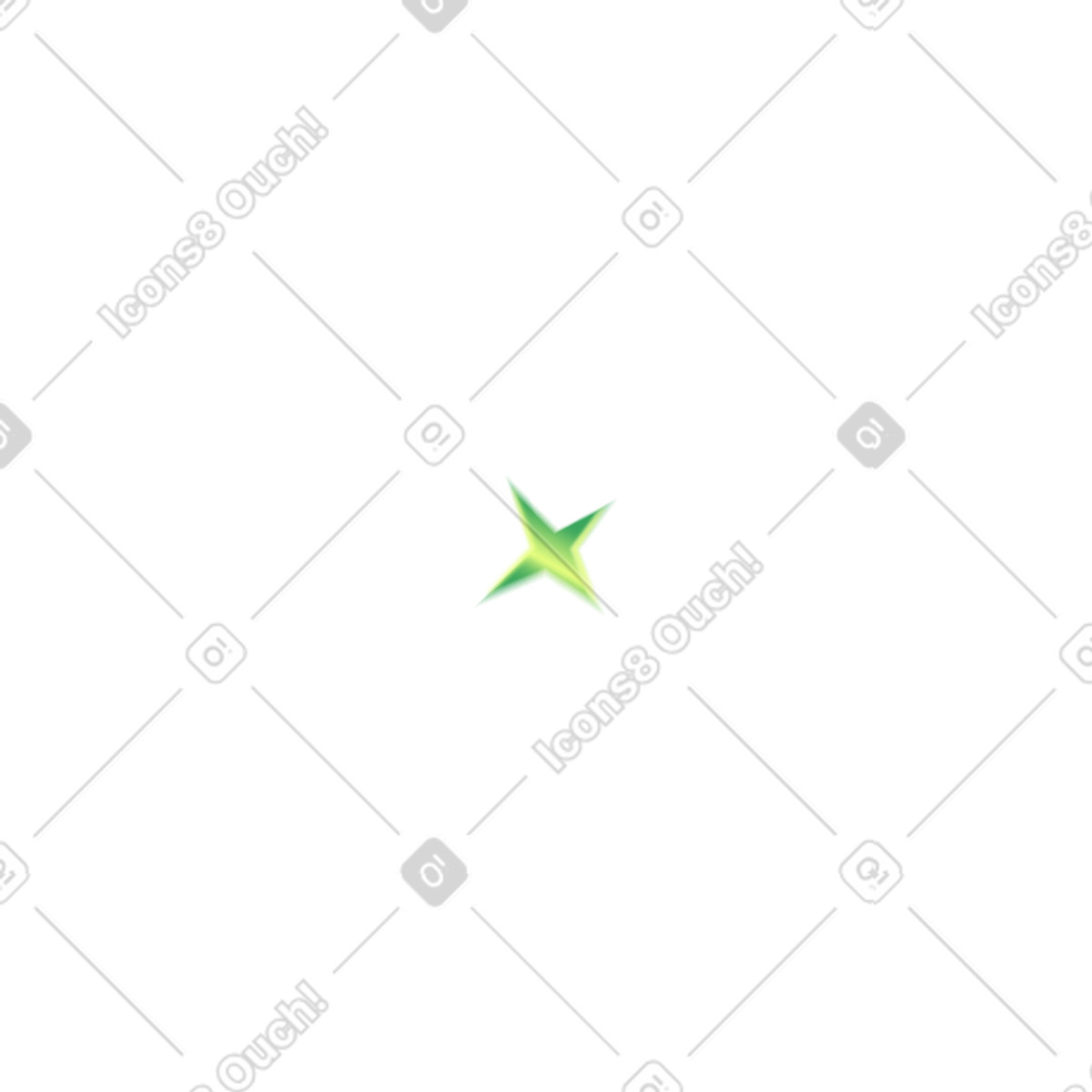 Grüner stern-Illustration im Burst-Stil als Download in PNG, SVG