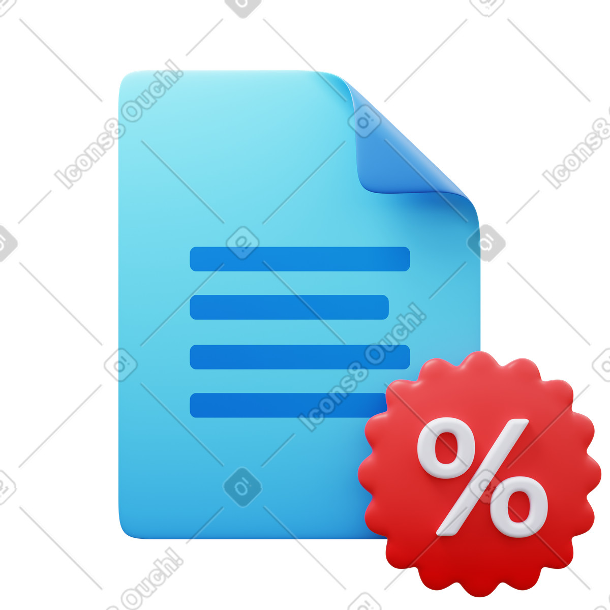Statistics report-Illustration im 3D Fluency-Stil als Download in PNG, SVG