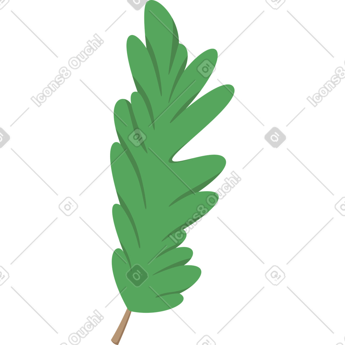 Ilustración Ramita de arbol navidad en estilo Social a descargar en PNG y SVG