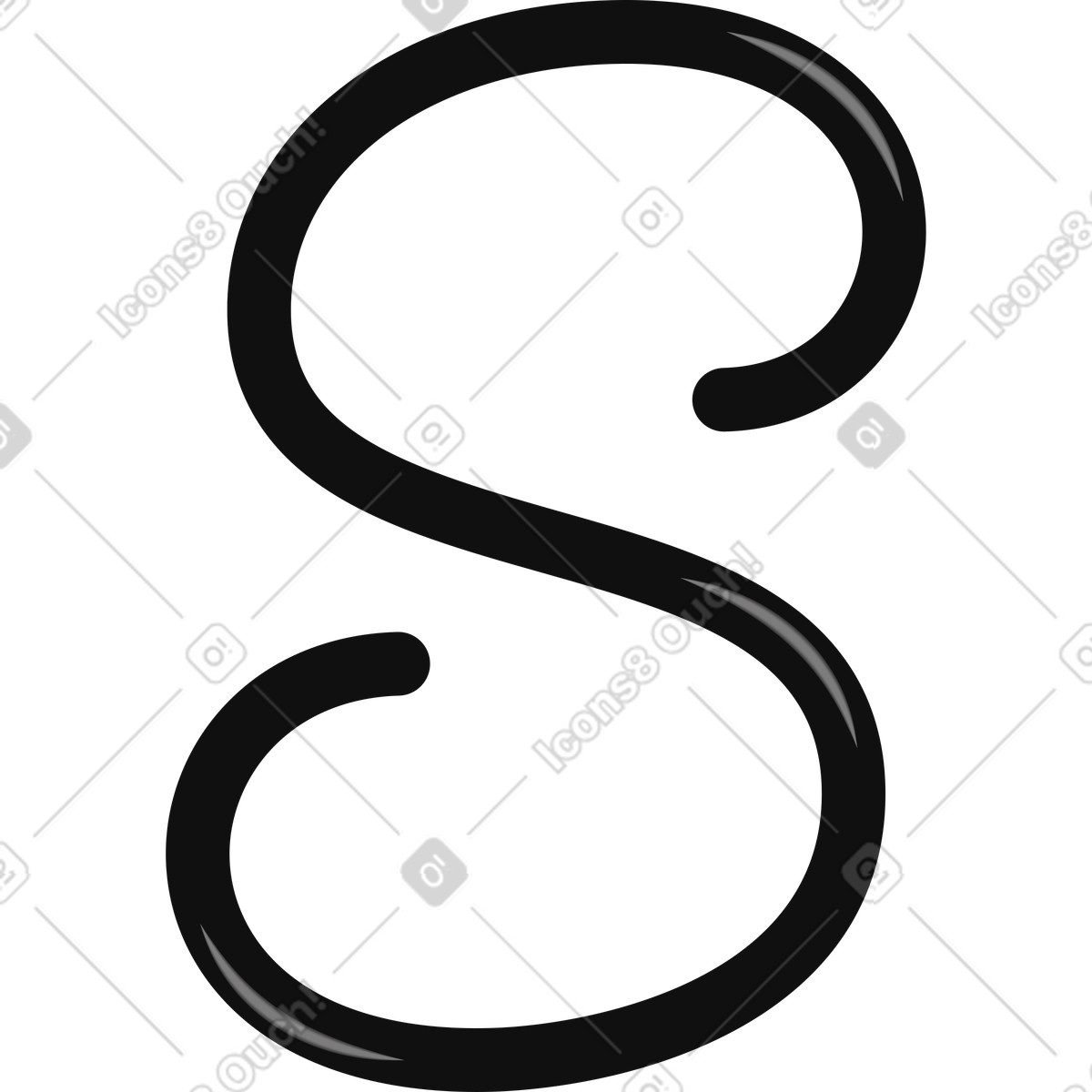 Testo delle lettere illustrazione in stile Incut scarica in PNG, SVG