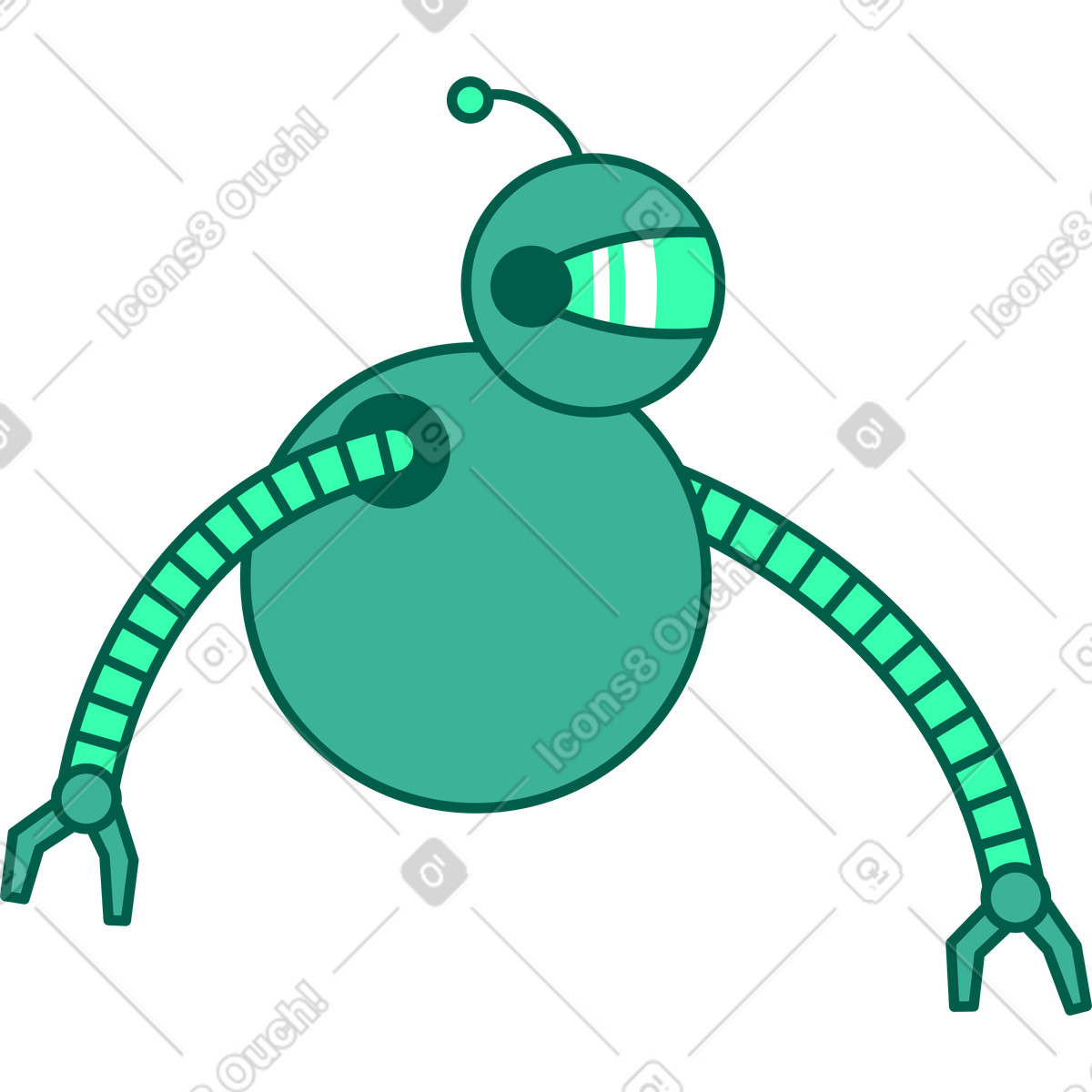 Illustration Robot dans le style Storyline à télécharger aux formats PNG, SVG