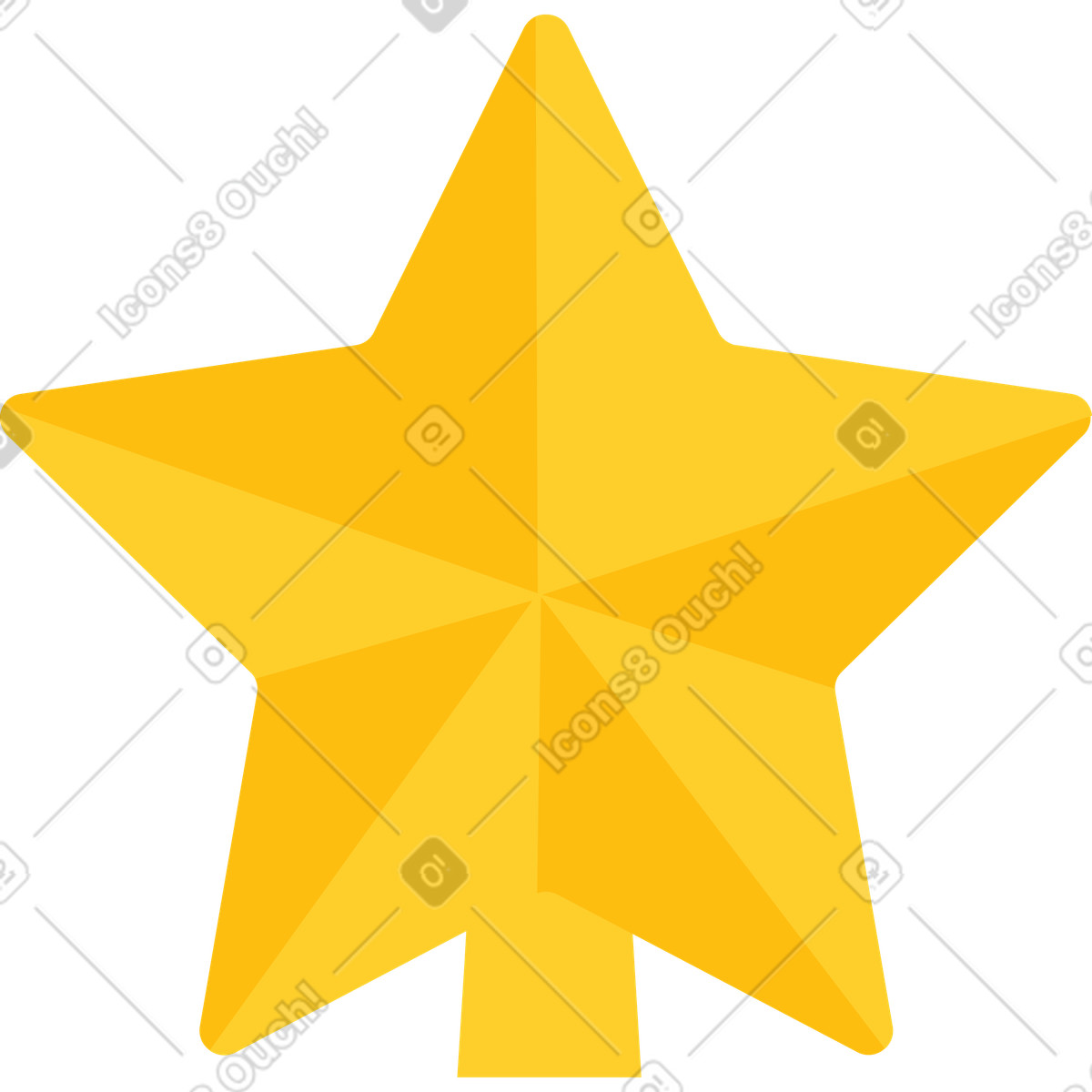 下载 Sammy 风格的 杉树上的星星 插画，支持 PNG、SVG 格式
