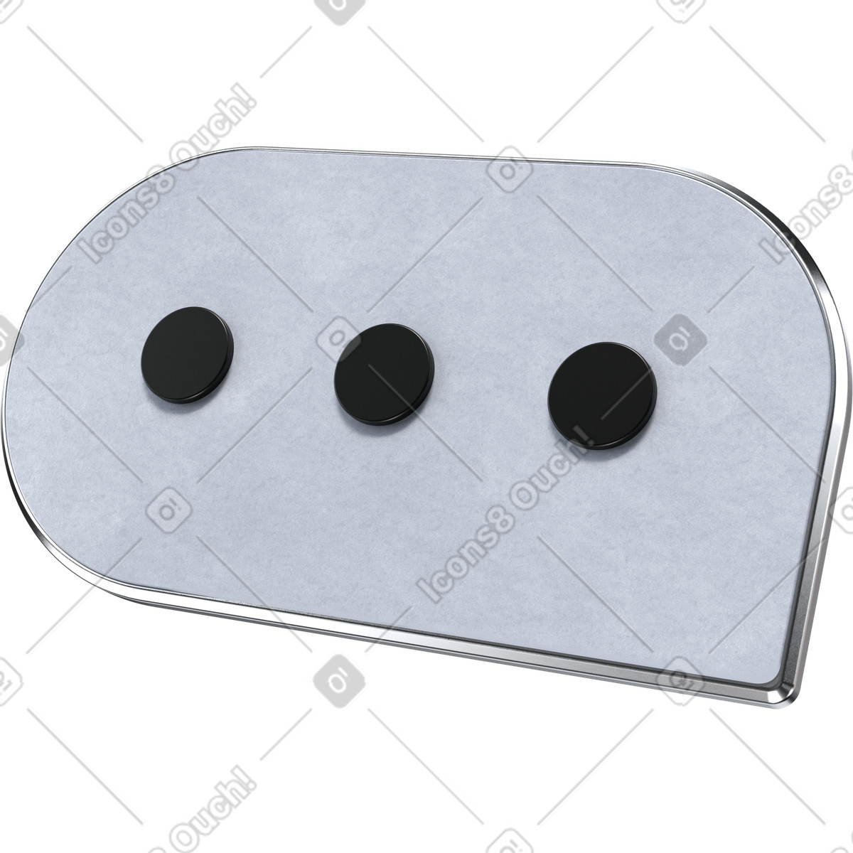 Ilustración Burbuja de chat en vivo, símbolo mensajería digital, comunicación redes sociales estilo 3D Pro a descargar PNG y SVG