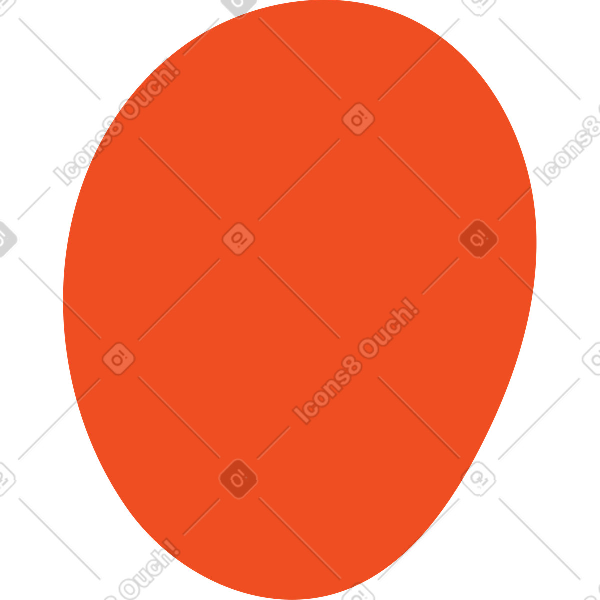 Orange illustration in Flame style download in PNG, SVG