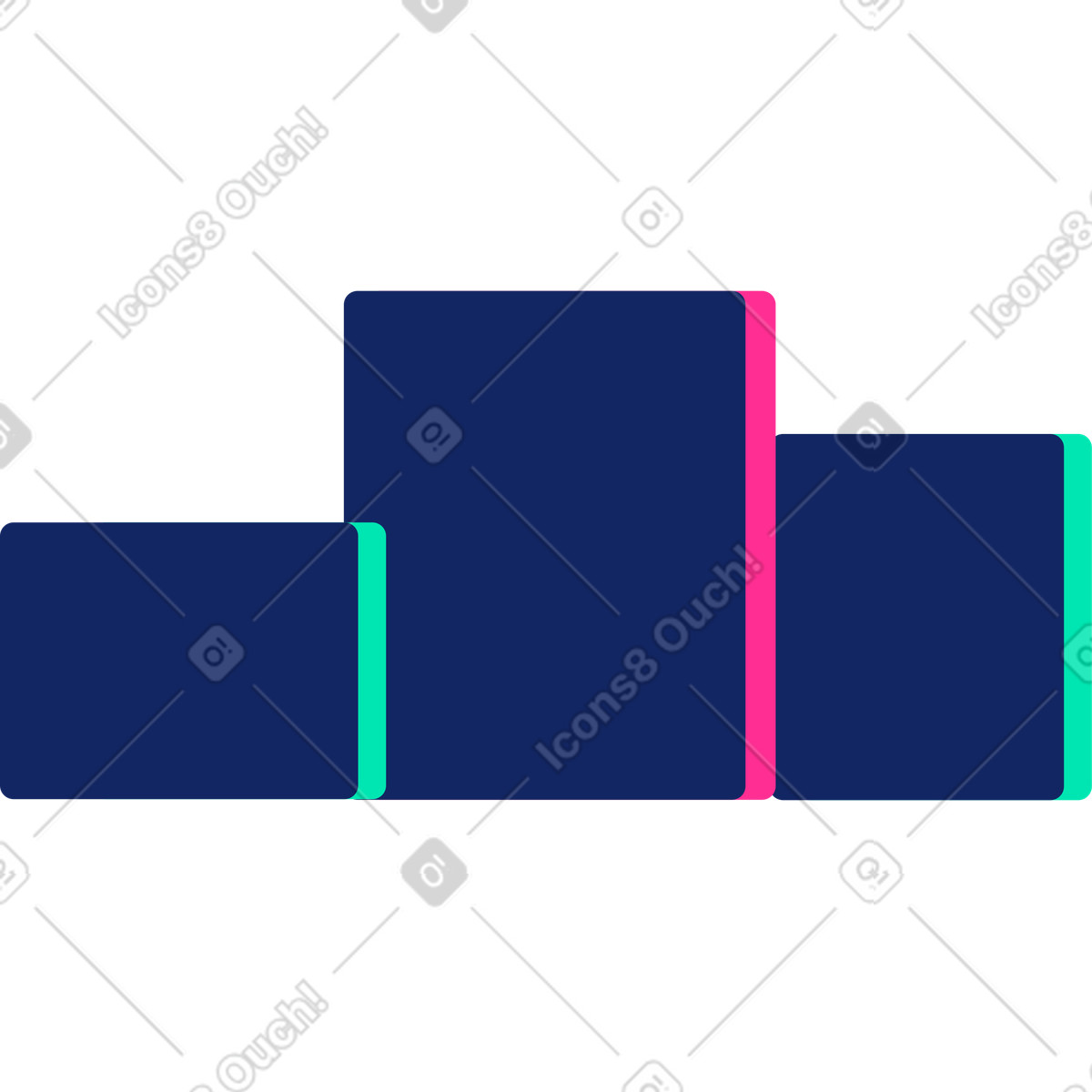 Иллюстрация Three canvases в стиле Cyborg — скачать в форматах PNG, SVG