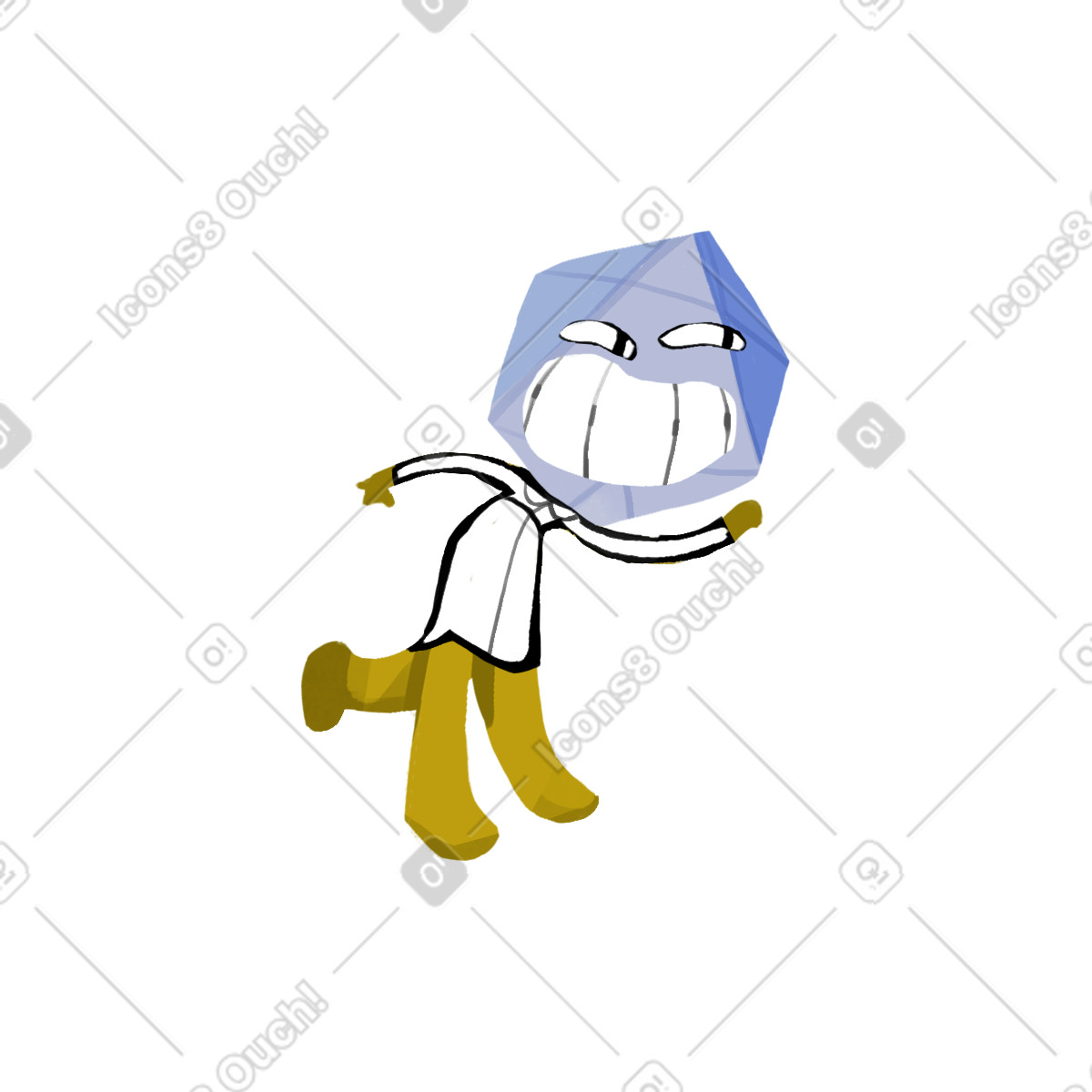 Dude illustration in Atomic style download in PNG, SVG