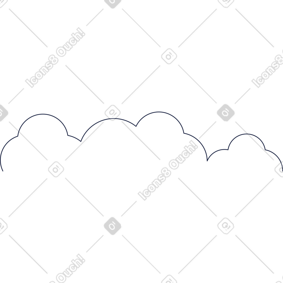 Illustration Fond d'arbres dans le style Urban Line à télécharger aux formats PNG, SVG