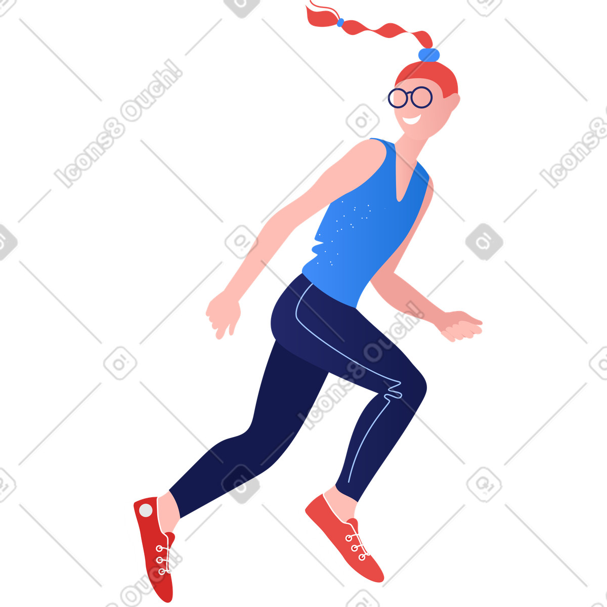 Ilustración Mujer en estilo Clip a descargar en PNG y SVG