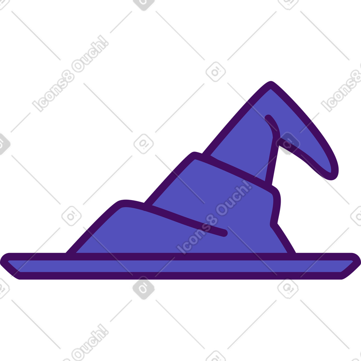 Ilustração de Chapéu bruxa em no estilo Simplistic para baixar em PNG, SVG
