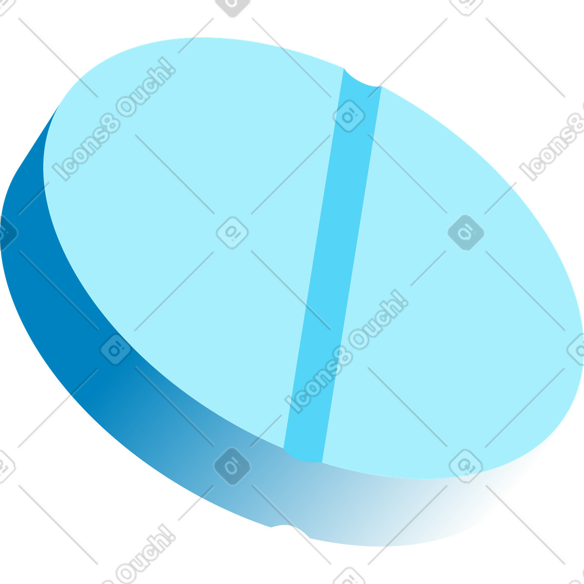 Illustration Pilule dans le style Icy à télécharger aux formats PNG, SVG