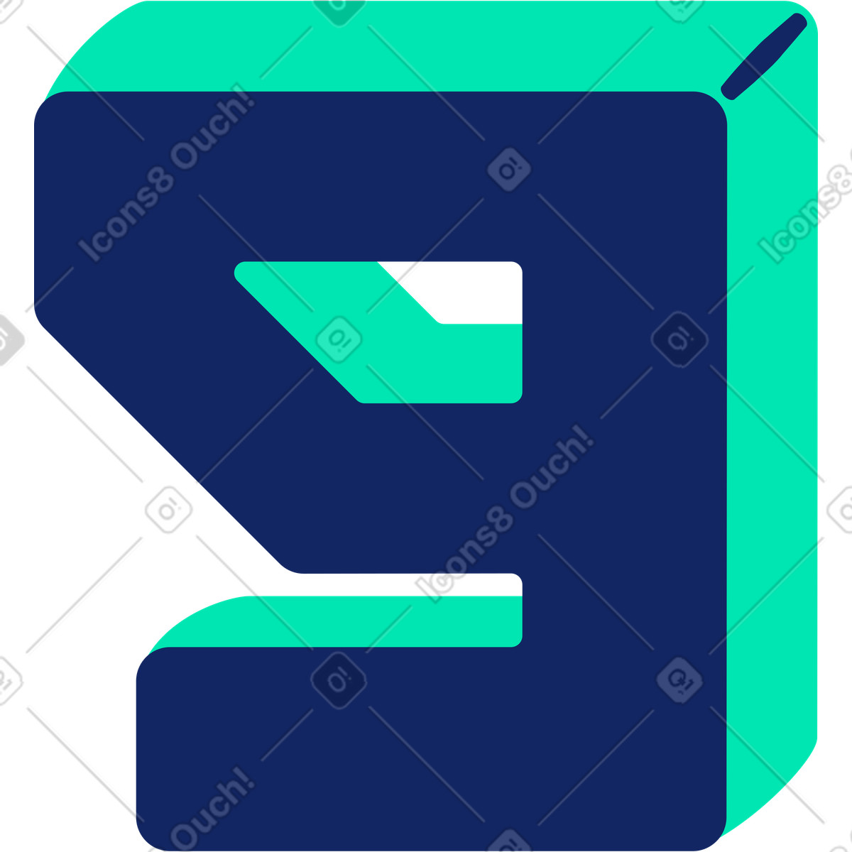 Number nine illustration in Cyborg style download in PNG, SVG