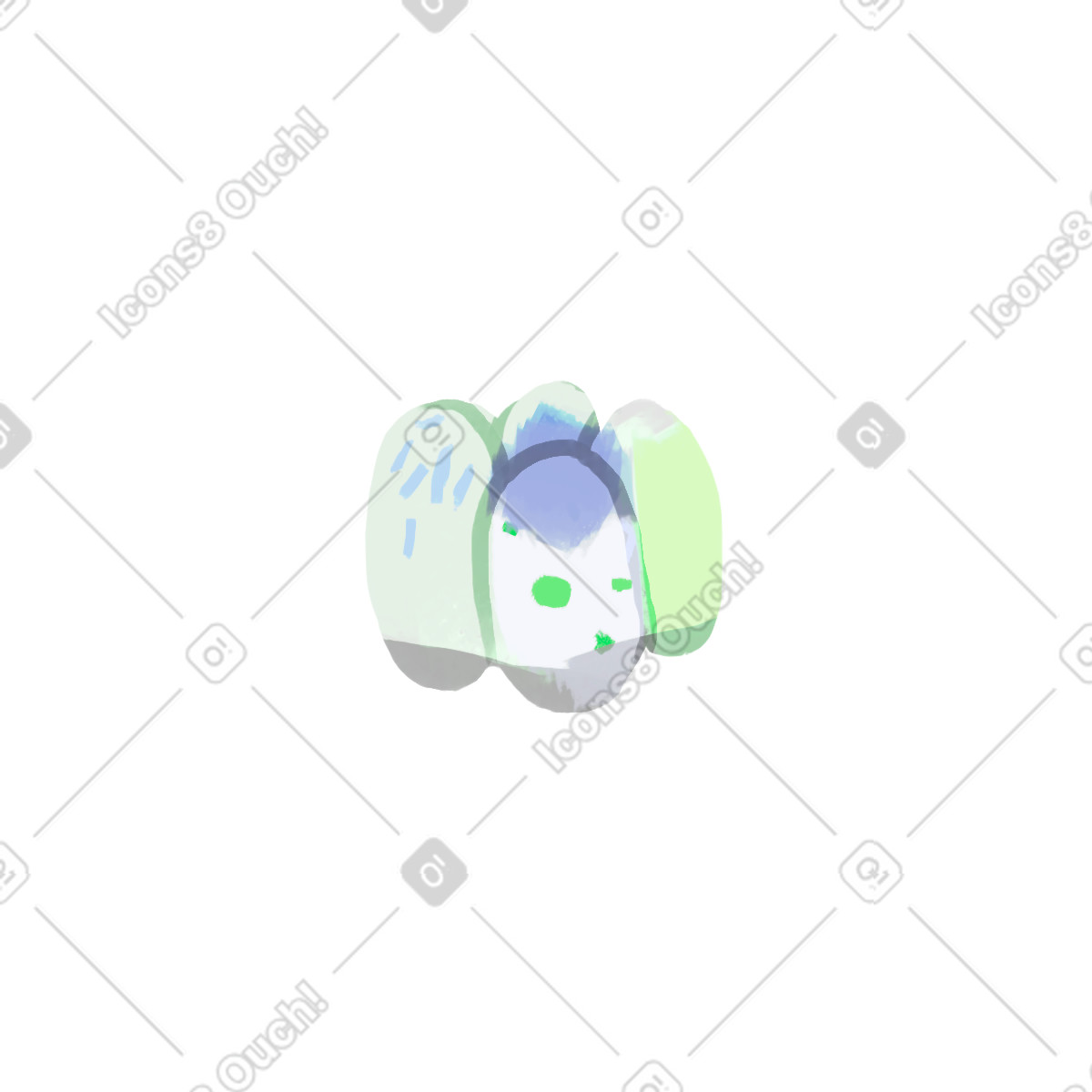 Eggs illustration in Atomic style download in PNG, SVG