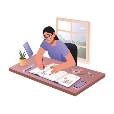 A person diligently tracking expenses in a colorful notebook