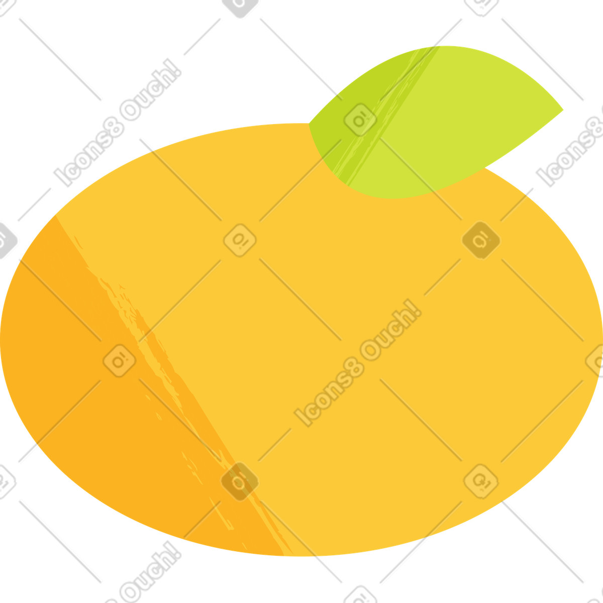 Mandarino illustrazione in stile Juicy scarica in PNG, SVG