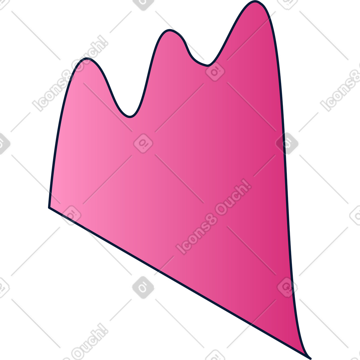 Curva di crescita illustrazione in stile Neat scarica in PNG, SVG