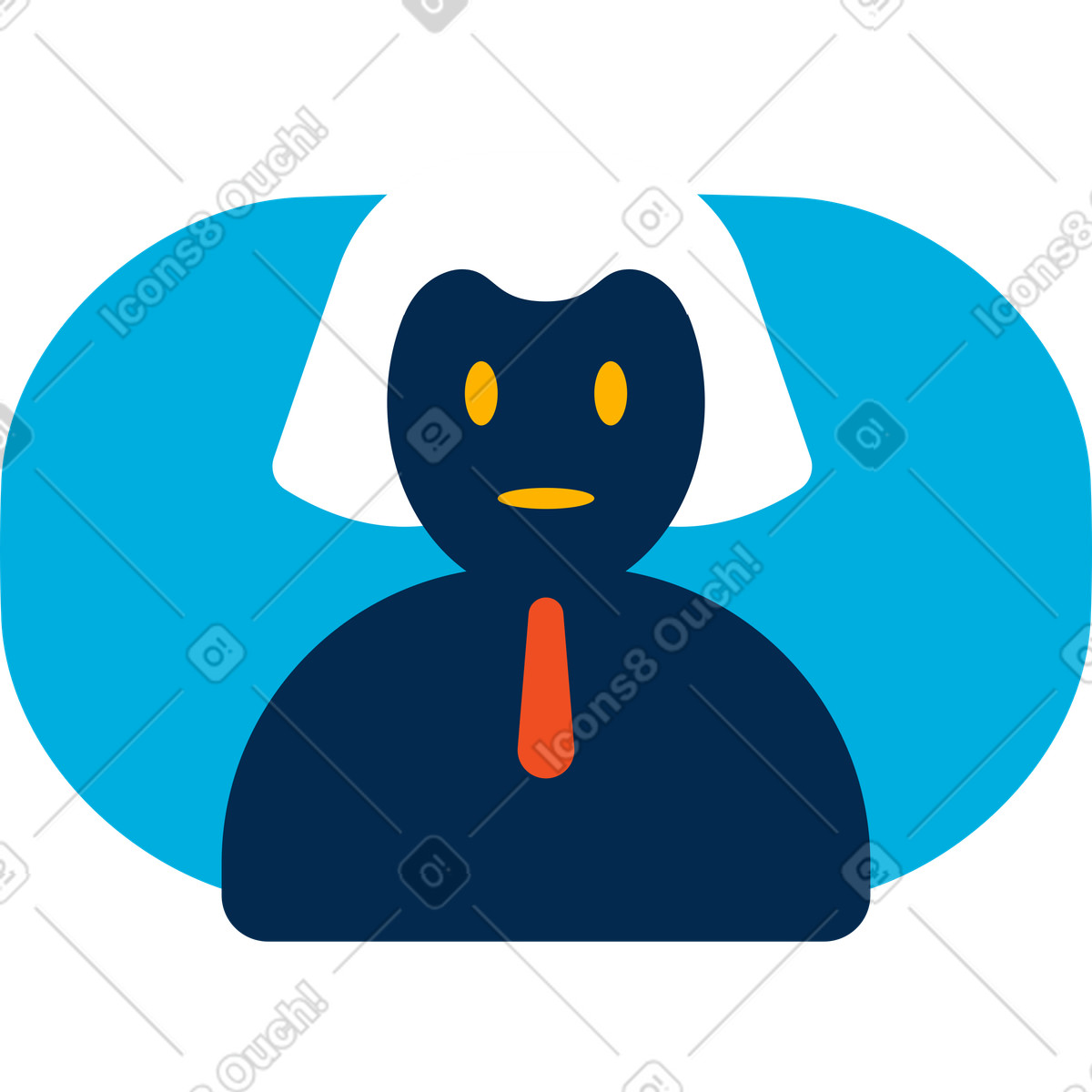 Id donna illustrazione in stile Flame scarica in PNG, SVG