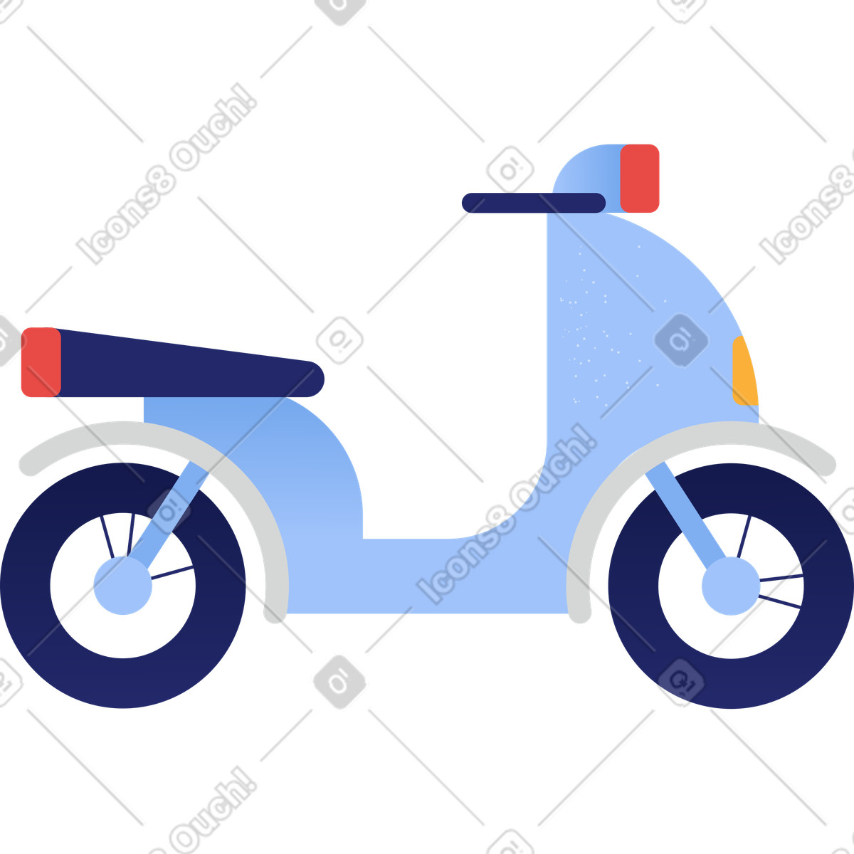 Ilustração de Moto em no estilo Clip para baixar em PNG, SVG