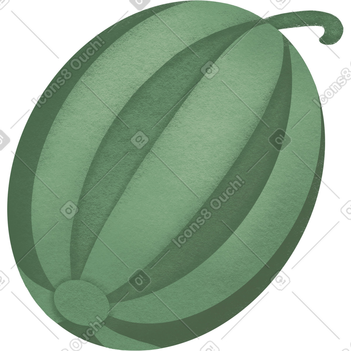 Woolly スタイルの Watermelon のイラストをPNG、SVG形式でダウンロード