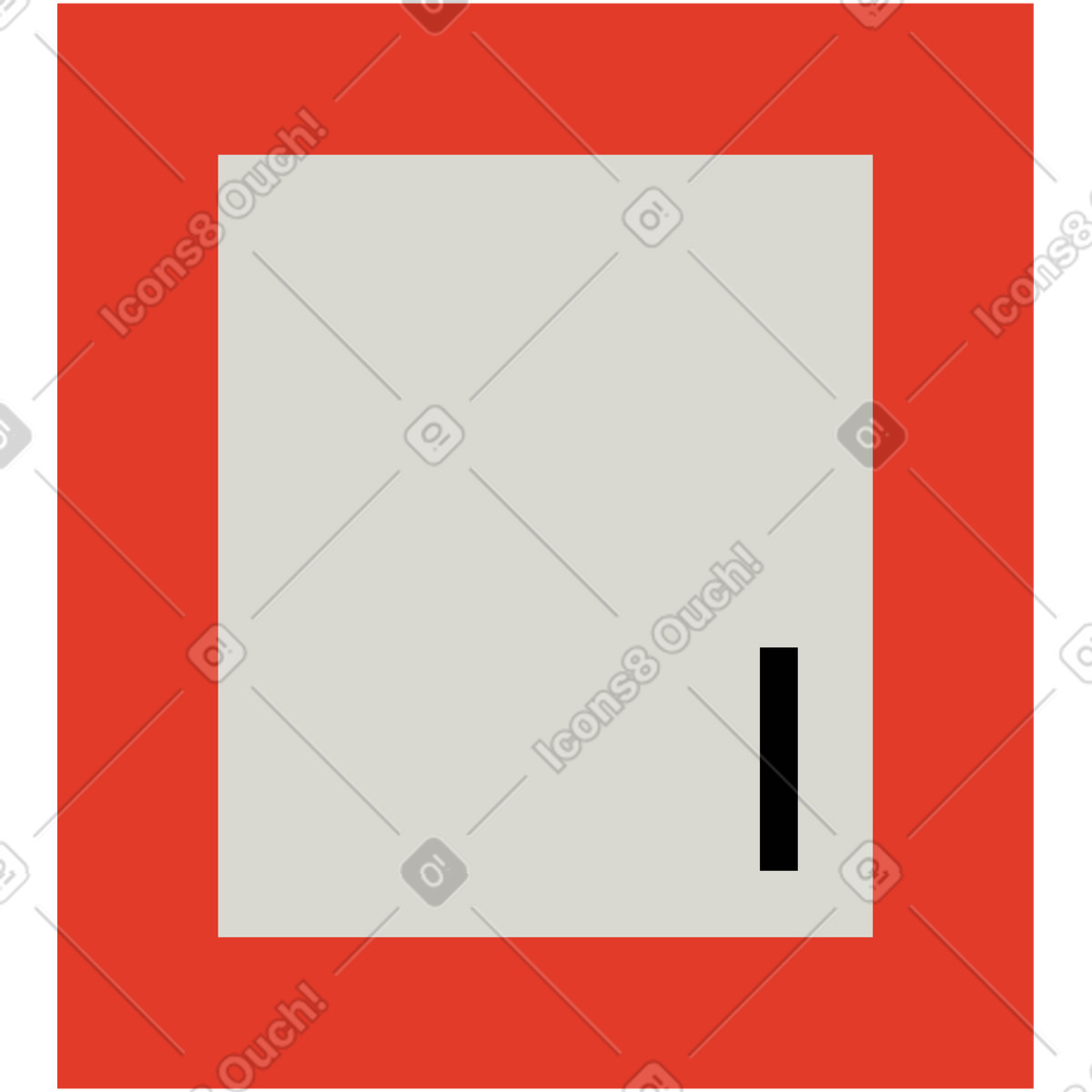 Cupboard illustration in Burgundy style download in PNG, SVG