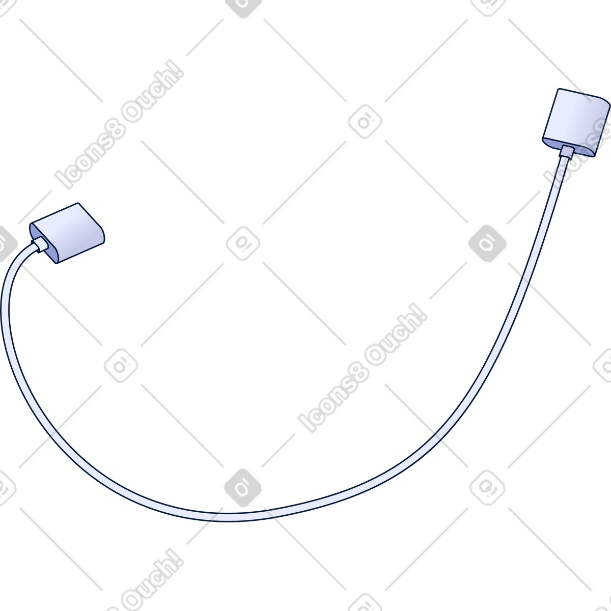 Ilustración Cable en estilo Neat a descargar en PNG y SVG