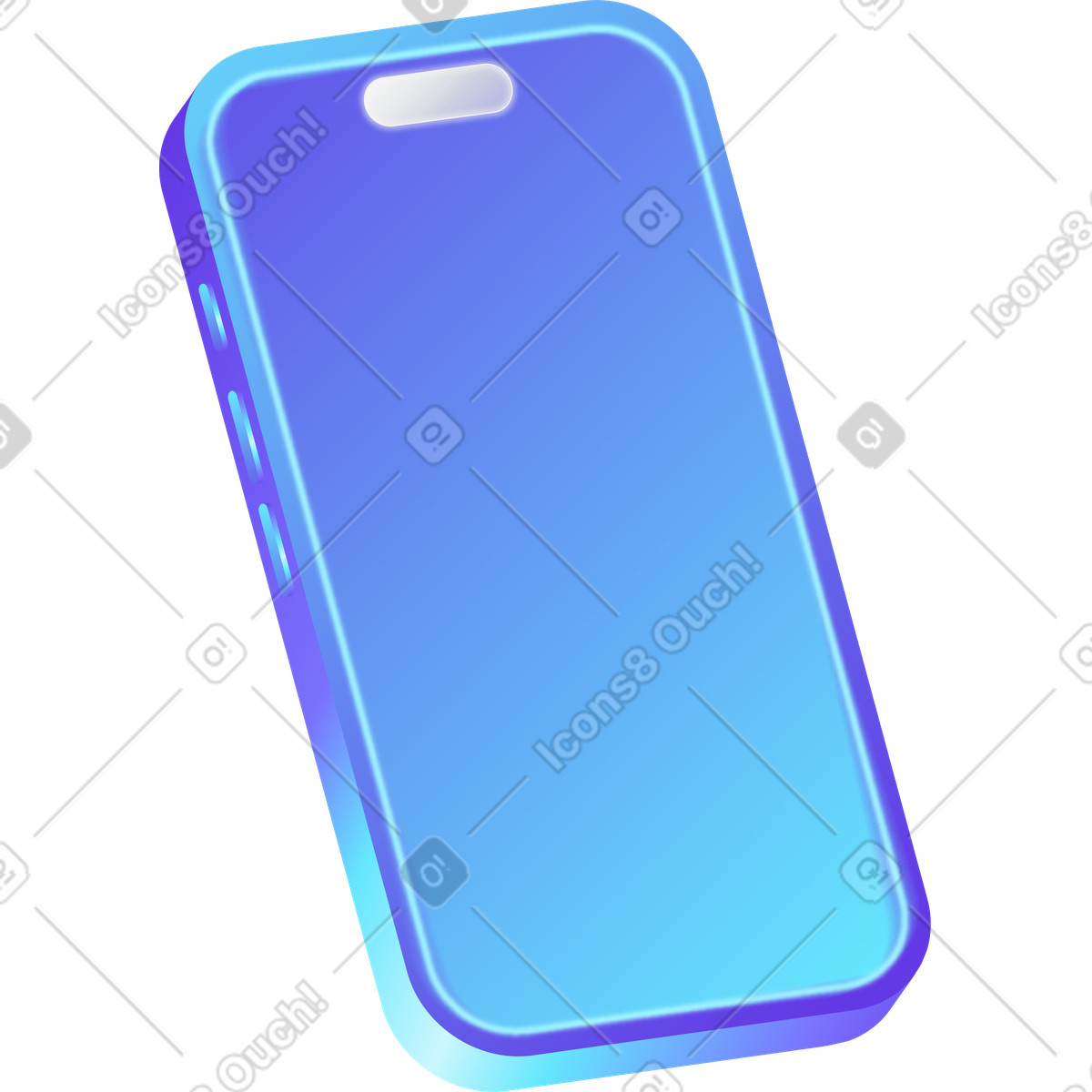 Ilustración Teléfono en estilo Burst a descargar en PNG y SVG