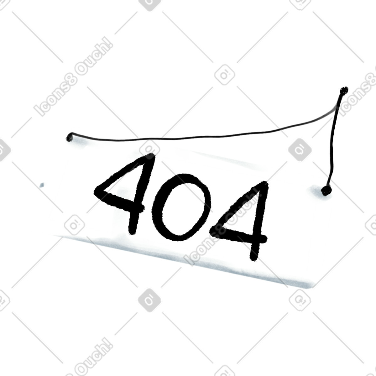 Ilustração de Error sign em no estilo Ikigai para baixar em PNG, SVG