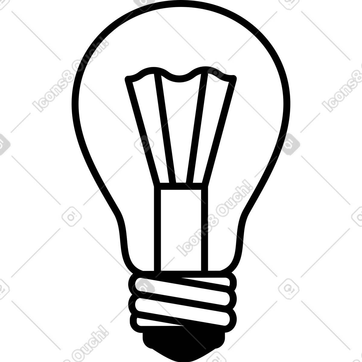 下载 Transistor 风格的 大灯泡 插画，支持 PNG、SVG 格式