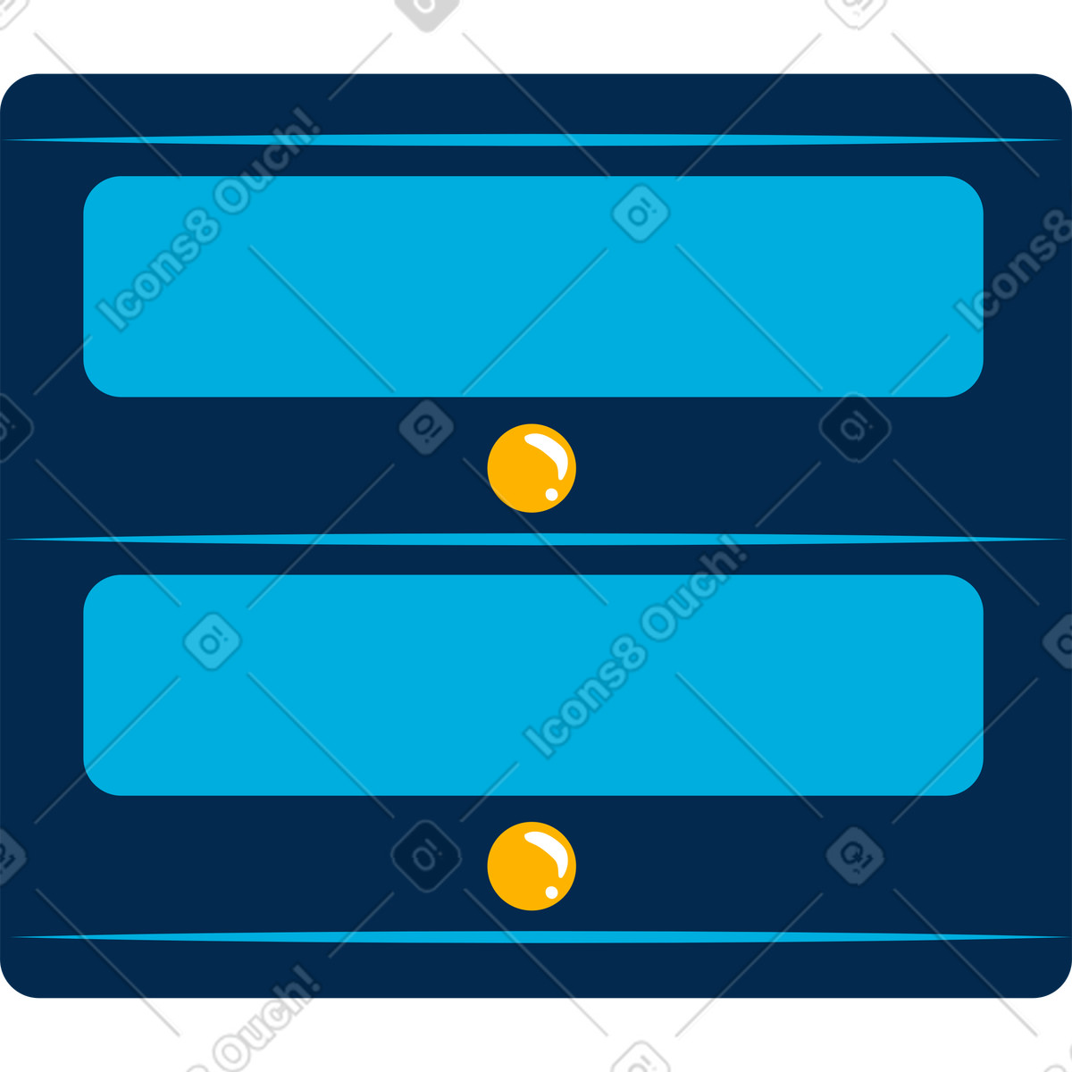 Cabinets on the wall illustration in Flame style download in PNG, SVG