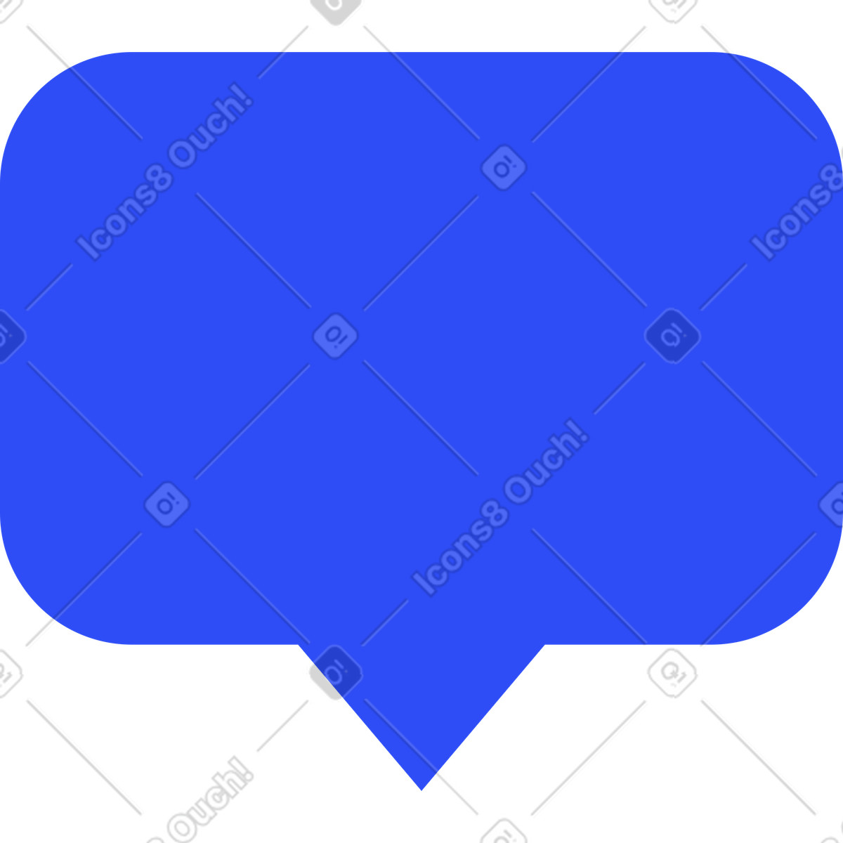 System 스타일의 Speech bubble rectangle template for chat message or notification background 일러스트레이션 PNG, SVG 다운로드