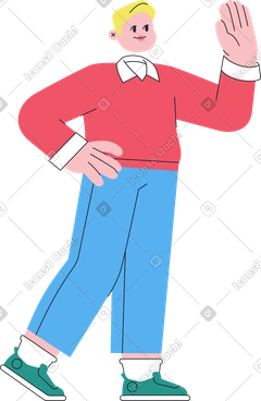 Man giving high five PNG, SVG