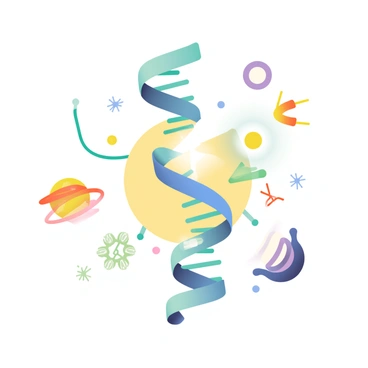A DNA polymerase enzyme is actively repairing a broken strand of DNA, depicted at the center of the image. The broken DNA strand is represented as two separate, twisted strands with a bright, luminescent glow at the break point. Surrounding the enzyme are various colorful cellular structures, including ribosomes and mitochondria, in shades of green, orange, and purple. There are small, sparkling nucleotides represented in bright colors, ready to be incorporated into the repairing DNA strand. The overall atmosphere is dynamic and buzzing with activity, emphasizing the intricate processes happening in a vibrant cellular environment.