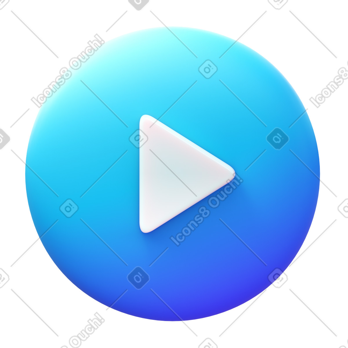 Иллюстрация Circled play в PNG и SVG