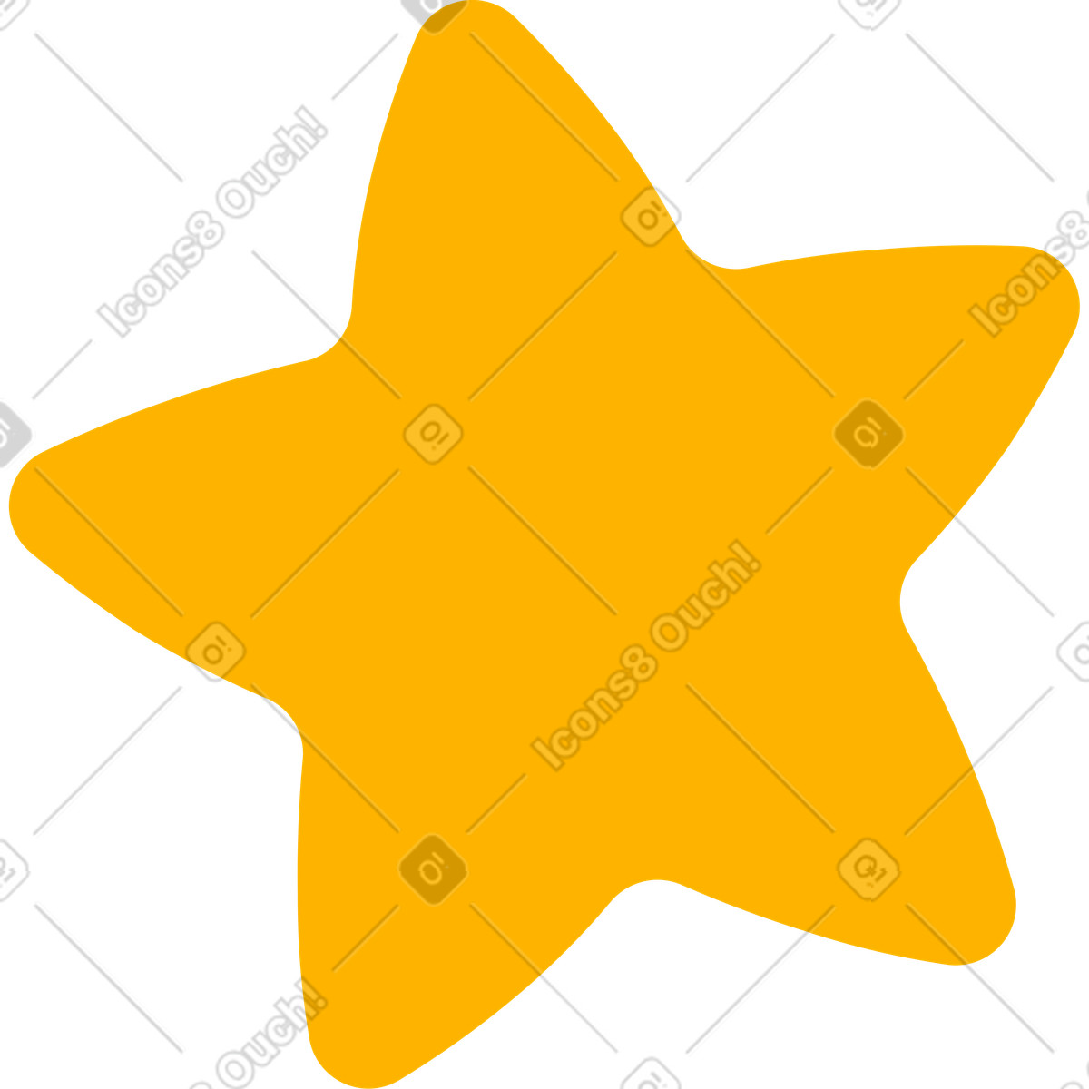 Stern-Illustration im Flame-Stil als Download in PNG, SVG