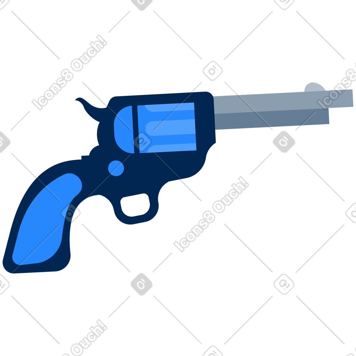 Gun illustration in Urban style download in PNG, SVG