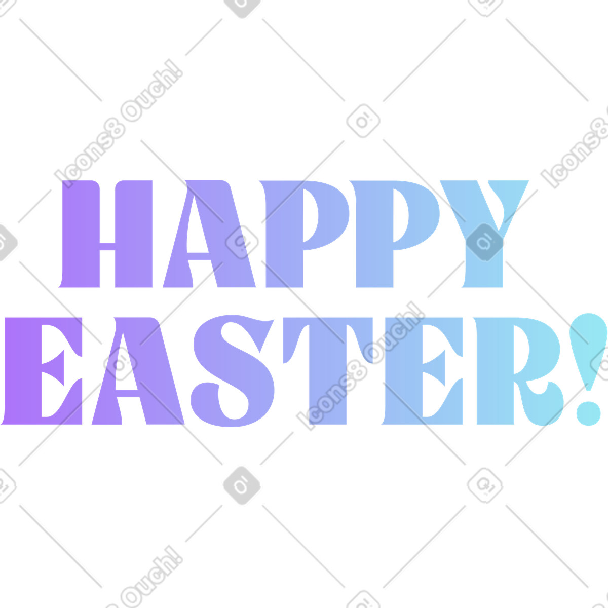 Text frohe ostern-Illustration im Florid-Stil als Download in PNG, SVG